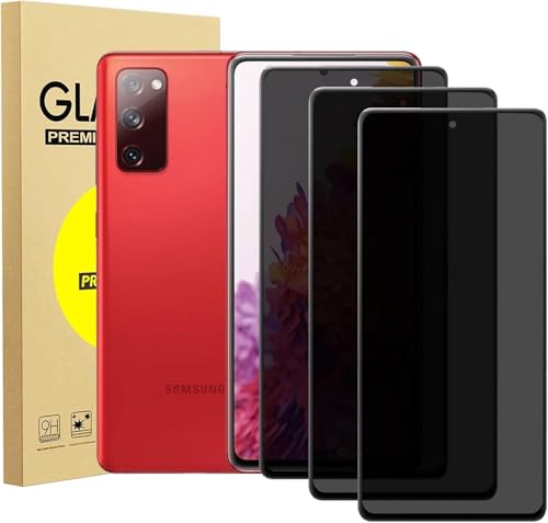 zonyee 3 Stück Sichtschutzfolie für Samsung Galaxy S20 FE 6.5", 9H Härte Anti-Spy Sichtschutz Schutzfolie Gehärtetes Glas Anti-Spähen Panzerfolie Displayschutzfolie [Anti Fingerabdruck und Kratzfest] von zonyee