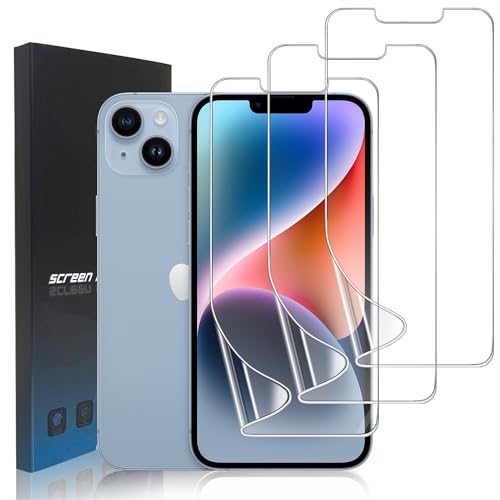 zonyee 3 Stück TPU Schutzfolie Kompatibel mit iPhone 14, Klar HD Weiche TPU Folie Displayschutzfolie für iPhone 14 - Hohe Empfindlichkeit, Kratzfest, Anti-Öl, Anti-Blasen zonyee 3 Stück TPU Schutzfolie Kompatibel mit iPhone 14, Klar HD Weiche TPU Folie Displayschutzfolie für iPhone 14 - Hohe Empfindlichkeit, Kratzfest, Anti-Öl, Anti-Blasen von zonyee