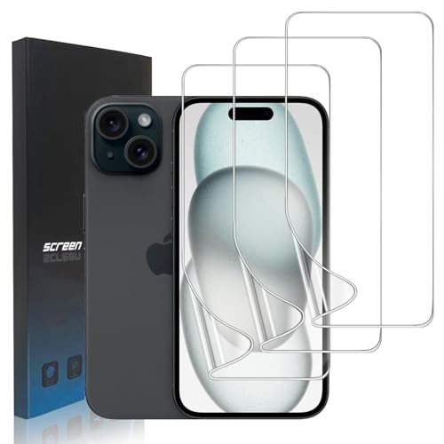 zonyee 3 Stück TPU Schutzfolie Kompatibel mit iPhone 15, Klar HD Weiche TPU Folie Displayschutzfolie für iPhone 15 - Hohe Empfindlichkeit, Kratzfest, Anti-Öl, Anti-Blasen zonyee 3 Stück TPU Schutzfolie Kompatibel mit iPhone 15, Klar HD Weiche TPU Folie Displayschutzfolie für iPhone 15 - Hohe Empfindlichkeit, Kratzfest, Anti-Öl, Anti-Blasen von zonyee