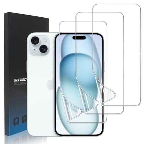 zonyee 3 Stück TPU Schutzfolie Kompatibel mit iPhone 15 Plus, Klar HD Weiche TPU Folie Displayschutzfolie für iPhone 15 Plus - Hohe Empfindlichkeit, Kratzfest, Anti-Öl, Anti-Blasen zonyee 3 Stück TPU Schutzfolie Kompatibel mit iPhone 15 Plus, Klar HD Weiche TPU Folie Displayschutzfolie für iPhone 15 Plus - Hohe Empfindlichkeit, Kratzfest, Anti-Öl, Anti-Blasen von zonyee