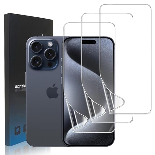 zonyee 3 Stück TPU Schutzfolie Kompatibel mit iPhone 15 Pro, Klar HD Weiche TPU Folie Displayschutzfolie für iPhone 15 Pro - Hohe Empfindlichkeit, Kratzfest, Anti-Öl, Anti-Blasen zonyee 3 Stück TPU Schutzfolie Kompatibel mit iPhone 15 Pro, Klar HD Weiche TPU Folie Displayschutzfolie für iPhone 15 Pro - Hohe Empfindlichkeit, Kratzfest, Anti-Öl, Anti-Blasen von zonyee