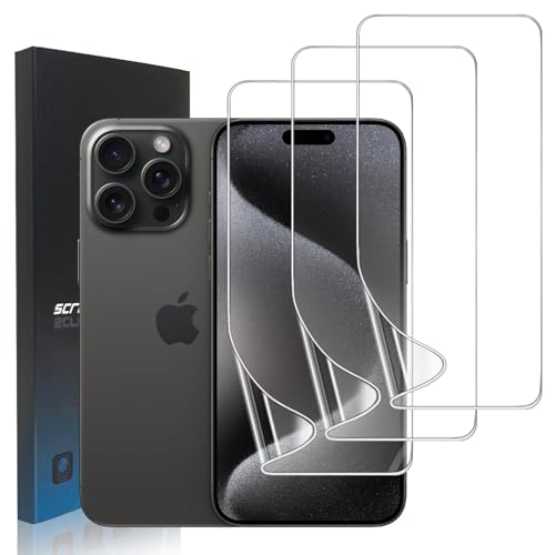 zonyee 3 Stück TPU Schutzfolie Kompatibel mit iPhone 15 Pro Max, Klar HD Weiche TPU Folie Displayschutzfolie für iPhone 15 Pro Max - Hohe Empfindlichkeit, Kratzfest, Anti-Öl, Anti-Blasen zonyee 3 Stück TPU Schutzfolie Kompatibel mit iPhone 15 Pro Max, Klar HD Weiche TPU Folie Displayschutzfolie für iPhone 15 Pro Max - Hohe Empfindlichkeit, Kratzfest, Anti-Öl, Anti-Blasen von zonyee