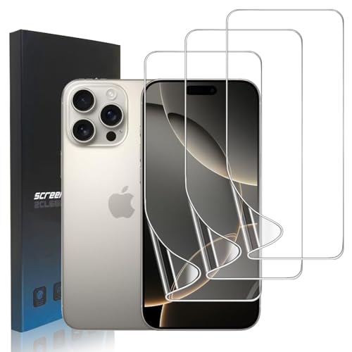 zonyee 3 Stück TPU Schutzfolie Kompatibel mit iPhone 16 Pro, Klar HD Weiche TPU Folie Displayschutzfolie für iPhone 16 Pro - Hohe Empfindlichkeit, Kratzfest, Anti-Öl, Anti-Blasen zonyee 3 Stück TPU Schutzfolie Kompatibel mit iPhone 16 Pro, Klar HD Weiche TPU Folie Displayschutzfolie für iPhone 16 Pro - Hohe Empfindlichkeit, Kratzfest, Anti-Öl, Anti-Blasen von zonyee