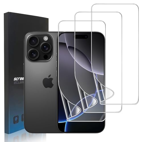 zonyee 3 Stück TPU Schutzfolie Kompatibel mit iPhone 16 Pro Max, Klar HD Weiche TPU Folie Displayschutzfolie für iPhone 16 Pro Max - Hohe Empfindlichkeit, Kratzfest, Anti-Öl, Anti-Blasen zonyee 3 Stück TPU Schutzfolie Kompatibel mit iPhone 16 Pro Max, Klar HD Weiche TPU Folie Displayschutzfolie für iPhone 16 Pro Max - Hohe Empfindlichkeit, Kratzfest, Anti-Öl, Anti-Blasen von zonyee