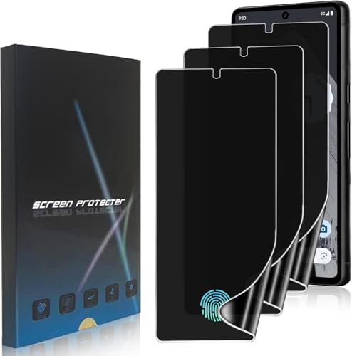 zonyee 3 Stück TPU Sichtschutz Schutzfolie für Google Pixel 8 Pro, Weich TPU Anti-Spy Displayschutzfolie für Google Pixel 8 Pro - Anti-Spähen, Anti-Öl, Anti-Blasen, Fingerabdrucksensor Kompatible von zonyee