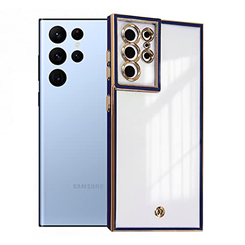 zonyee Hülle für Samsung Galaxy S22 Ultra, Galvanisierte Weiche TPU Schutzhülle kompatibel mit Samsung Galaxy S22 Ultra, Kameraobjektivschutz und Stoßfeste Hülle zonyee Hülle für Samsung Galaxy S22 Ultra, Galvanisierte Weiche TPU Schutzhülle kompatibel mit Samsung Galaxy S22 Ultra, Kameraobjektivschutz und Stoßfeste Hülle von zonyee