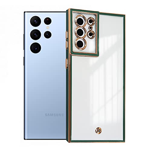 zonyee Hülle für Samsung Galaxy S22 Ultra, Galvanisierte Weiche TPU Schutzhülle kompatibel mit Samsung Galaxy S22 Ultra, Kameraobjektivschutz und Stoßfeste Hülle zonyee Hülle für Samsung Galaxy S22 Ultra, Galvanisierte Weiche TPU Schutzhülle kompatibel mit Samsung Galaxy S22 Ultra, Kameraobjektivschutz und Stoßfeste Hülle von zonyee