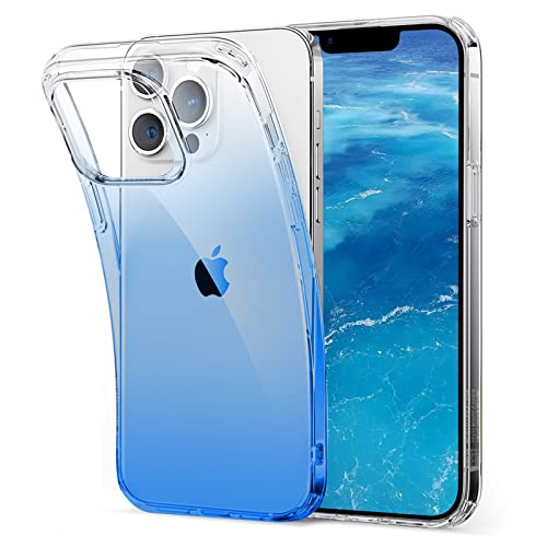 zonyee Hülle für iPhone 14 Plus, Weich Klar Gradient Schutzhülle Dünne Durchsichtige Stoßfest Kratzfest Handyhülle für iPhone 14 6.1 Zoll [Nicht Gelb][Militärischer Fallschutz] von zonyee