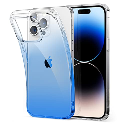 zonyee Hülle für iPhone 14 Pro, Weich Klar Gradient Schutzhülle Dünne Durchsichtige Stoßfest Kratzfest Handyhülle für iPhone 14 6.1 Zoll [Nicht Gelb][Militärischer Fallschutz] von zonyee