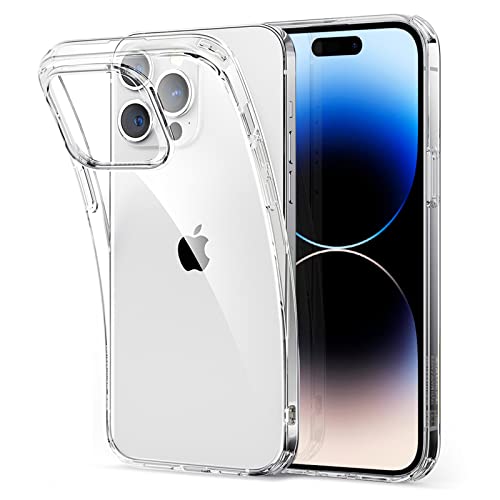 zonyee Hülle für iPhone 14 Pro, Weich Klar Gradient Schutzhülle Dünne Durchsichtige Stoßfest Kratzfest Handyhülle für iPhone 14 6.1 Zoll [Nicht Gelb][Militärischer Fallschutz] von zonyee