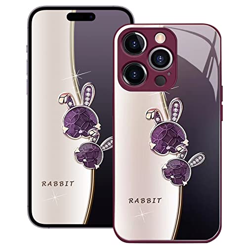zonyee Hülle für iPhone 14 mit Kaninchendesign, Handyhülle mit Kameraschutz Kompatibel mit iPhone 14 Hülle, Patchwork Farbdesign Hülle Rundumschutz-Lila zonyee Hülle für iPhone 14 mit Kaninchendesign, Handyhülle mit Kameraschutz Kompatibel mit iPhone 14 Hülle, Patchwork Farbdesign Hülle Rundumschutz-Lila von zonyee