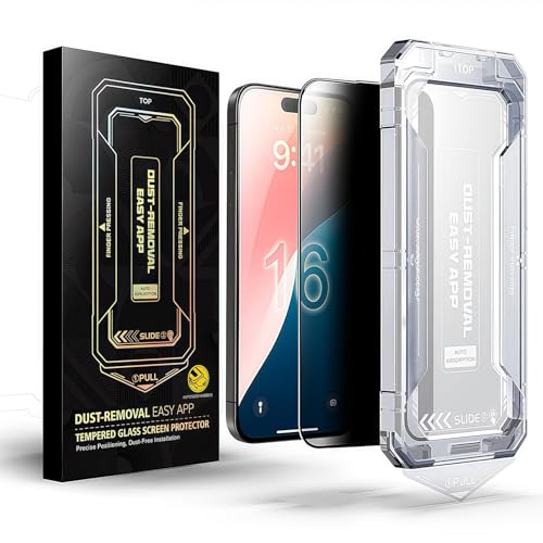 zoocco Smoothshield 2 Packs – Tempered Glass Screen Protector with Anti-scratch Anti-fingerprint Privacy & 9H Hardness Anti-Scratch, Easy Auto Dust-Free Installation (Privacy,for iPhone 13) von zoocco