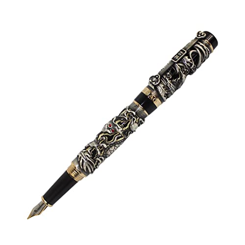 Zoohot Fountain Pen Jinhao Chinese Dragon Heavy Gift pen,Bronze by zoohot von zoohot