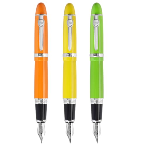 zoohot Jinhao 159 Füllfederhalter, groß, 3 Farben, 3 Farben, 3 Stück von zoohot