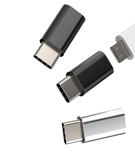 Adapter Micro USB auf USB C (3 Stück) Ladekabel Adapter Konverter USB C Stecker Stecker Android Buchse Klinke Kabel kompatibel für Huawei Xiaomi Redmi Google Samsung Mini Typ C Ladegerät Anschluss von zoyuzan