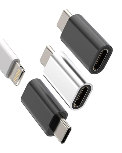 Adapter Typ C auf Lightning Buchse USB C Stecker Zubehör Ladegerät Konverter Typ C Klinke (3 Pack) Konverter für Apple iPhone 15 Pro Max Plus für iPad 10 Air4/5, kompatibel mit Samsung Adapter von zoyuzan