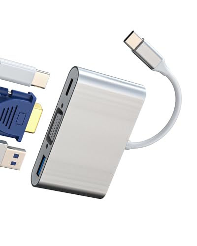 Adapter USB C VGA USB Ladeanschlüsse für Apple Iphone15 Pro Max Macbook Pro M1 Air für Ipad PC Zubehör Mehrfachsteckdose Verlängerung Hub Netzteil Buchse Kabel Docking Station Stick Jack Splitter von zoyuzan