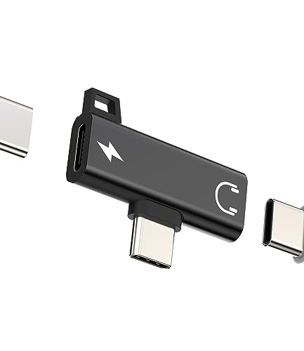 Adapter USB C auf Klinke Kopfhörer (2 in 1) Kabel Kopfhörer Ladegerät Adapter Dual Buchse Typ C Audio Kopfhörer kompatibel mit Samsung Huawei Xiaomi Redmi Apple iPhone15 Pro Max Plus iPad Air Mini von zoyuzan