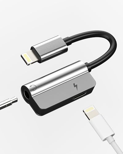 Lightning auf 3.5mm Kopfhörer Adapter(2 in 1)Laden Kabel Jack Splitter Auto AUX Audio Klinke für Apple MFI Certified Headphone Und Ladegerät Konverter aufladen Cable für iPad Anschluss für iPhone 3.5 von zoyuzan