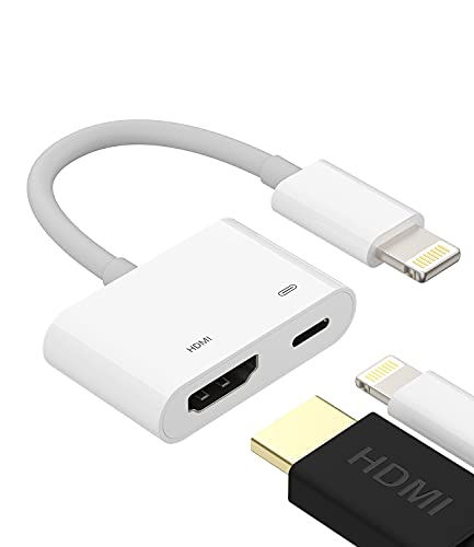 Lightning-auf-HDMI-Adapter für TV kompatibel für iPhone 12 13 14 Pro Max Splitter digitaler AV-Buchse, Konverter und Ladeanschluss, Kabel, Projektor, Monitor, Synchronisationsbildschirm,für iPad Mini Lightning-auf-HDMI-Adapter für TV kompatibel für iPhone 12 13 14 Pro Max Splitter digitaler AV-Buchse, Konverter und Ladeanschluss, Kabel, Projektor, Monitor, Synchronisationsbildschirm,für iPad Mini von zoyuzan