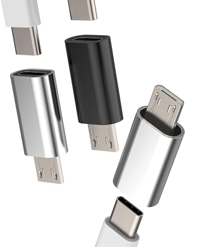 USB C Female auf Micro USB Stecker Charging Adapter(3 Stück) Type-c Ladekabel Klinke Buchse Adaptor USB-Micro Plug Data Sync Kompatibel für Samsung Galaxy S7 Active S7 Edge Android Ladegerät Zubehör von zoyuzan