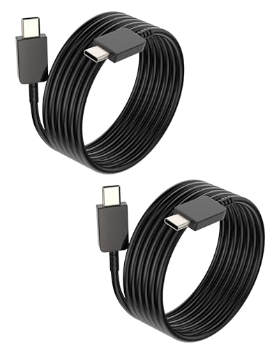 USB C USB C Ladekabel Stromkabel 2 Meter (2 Pack) für Apple iPhone 15 Pro Max für iPad Kompatibel mit Samsung S21 FE A12 A52 A71 Kabel Typ C zu Type-C Schnellladung Typ C Handy Thunderbolt 4 von zoyuzan