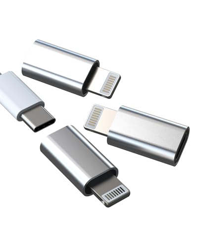 USB C auf Lightning Charging Adapter(3 Stück)Type-c Female Klinke Ladekabel Buchse für iPhone14 Pro Max Stecker Pd Power Data Sync Converter für Apple MFI Certified für iPad Charger Zubehör Adaptateur von zoyuzan
