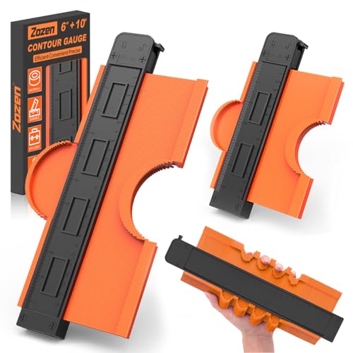 2 Stück Konturenlehre Duplikator 15,2 cm und 25,4 cm Profil Gauge Measure Copy Tool mit verstellbarem Schloss Präzise Kopien unregelmäßige und unregelmäßige Formen Einfache Gauge 2 Stück Konturenlehre Duplikator 15,2 cm und 25,4 cm Profil Gauge Measure Copy Tool mit verstellbarem Schloss Präzise Kopien unregelmäßige und unregelmäßige Formen Einfache Gauge von zozen