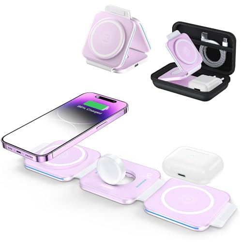 ZUMSEY 3 in 1 Faltbare kabellose Reiseladestation, Apple Ladestation Für Apple Watch und iPhone iPods, Wireless Charger für iPhone 16 15 14 13 12 Pro Max Plus/iWatch 10/9/Ultra/8/7/6/SE/5/4/3/AirPods ZUMSEY 3 in 1 Faltbare kabellose Reiseladestation, Apple Ladestation Für Apple Watch und iPhone iPods, Wireless Charger für iPhone 16 15 14 13 12 Pro Max Plus/iWatch 10/9/Ultra/8/7/6/SE/5/4/3/AirPods von zumsey