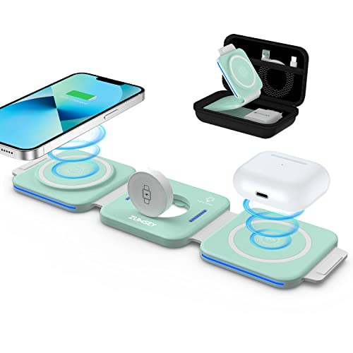 ZUMSEY 3 in 1 Faltbare kabellose Reiseladestation, Apple Ladestation Für Apple Watch und iPhone iPods, Wireless Charger für iPhone 16 15 14 13 12 Pro Max Plus/iWatch 10/9/Ultra/8/7/6/SE/5/4/3/AirPods ZUMSEY 3 in 1 Faltbare kabellose Reiseladestation, Apple Ladestation Für Apple Watch und iPhone iPods, Wireless Charger für iPhone 16 15 14 13 12 Pro Max Plus/iWatch 10/9/Ultra/8/7/6/SE/5/4/3/AirPods von zumsey