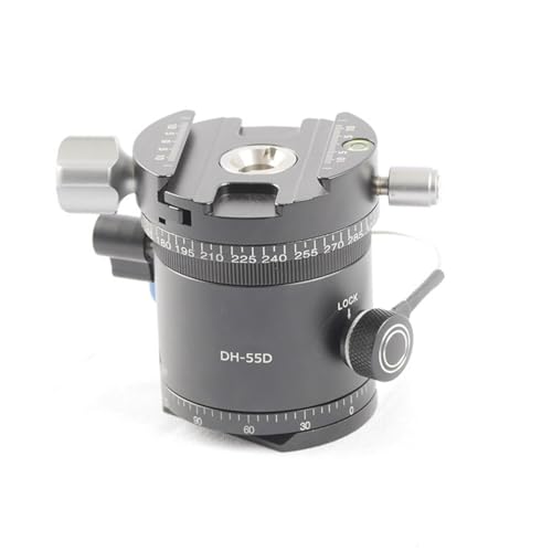 Professionelle Tripod Head Schnellveröffentlichungsplatte Panoramablicksrotatoren 10Click Stopps Unisex Aluminiumlegierung von zuousxbs