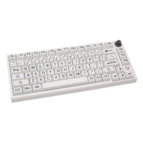 zuousxbs Originalhöhe Schwarz Weiß Schlüsselkaps Set 125pcs Für Mechanische Tastaturen Erweiterte Komfortable Tipperfahrung von zuousxbs