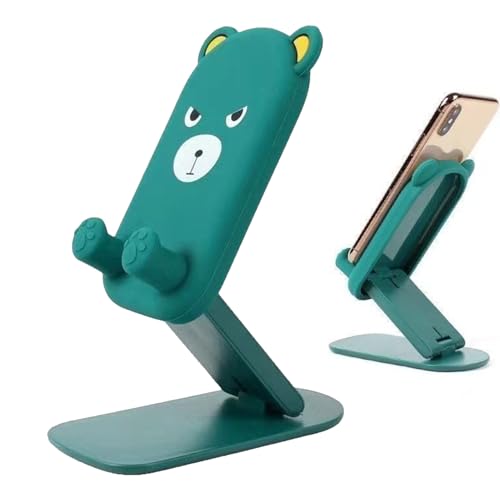 Desk Phone Holder with Adjustable Height, Foldable Tablet Stand Mobile Cradle Featuring Cute Cartoon Bear Design, Decorative Dock Compatible with Most Smartphones Desk Phone Holder with Adjustable Height, Foldable Tablet Stand Mobile Cradle Featuring Cute Cartoon Bear Design, Decorative Dock Compatible with Most Smartphones von zwxqe