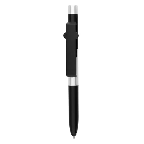 Faltbarer Touchscreen-Stift, multifunktionaler kapazitiver Stift | Klappbarer Handyständer Kugelschreiber | Einstellbarer Winkel mit LED-Licht, multifunktional für Touchscreen-Geräte von zwxqe