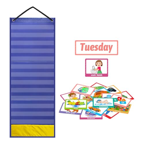 Kinder Visueller Zeitplan, Weekly Planer Board Mit 144 Karten, Flexibler Pädagogischer Planer, Ideale Lernmaterialien Für Schule, Klassenzimmer, Homeschool Und Unterstützung Mit Besonderen Bedürfnisse von zwxqe