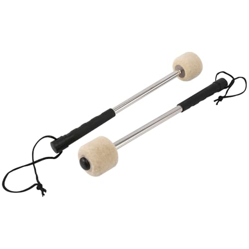 Mallets Percussion, Bass Drum Stick, 11.81x1.97 Inches Felt Head Beater, Soft Anti Slip Set of 2 for Adults Performance Concert Classroom Practice Orchestra School Music Lesson Mallets Percussion, Bass Drum Stick, 11.81x1.97 Inches Felt Head Beater, Soft Anti Slip Set of 2 for Adults Performance Concert Classroom Practice Orchestra School Music Lesson von zwxqe