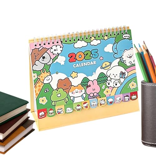 Small Desk Calendar, Cute Cartoon Desktop Planner, 2025 Double-Wire Binding, Efficient Organization Tool, Ideal for Home, Offices, Easy Scheduling, Tracking, and Planning Small Desk Calendar, Cute Cartoon Desktop Planner, 2025 Double-Wire Binding, Efficient Organization Tool, Ideal for Home, Offices, Easy Scheduling, Tracking, and Planning von zwxqe