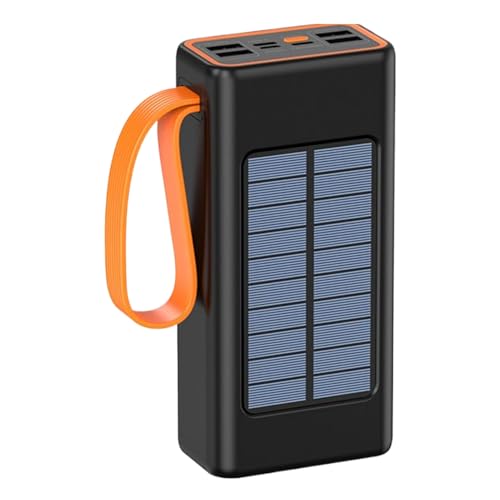 Solar Power Bank, Cell Phone Charger, Long-Lasting Battery Pack, Compact Outdoor Design, External Charging Device, Ideal for Camping Hiking and Travel, 20000mAh von zwxqe