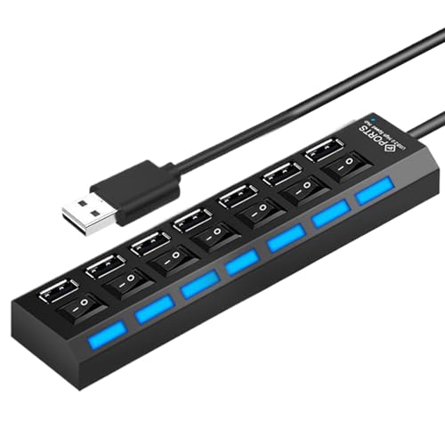 USB-Hub, Port-Daten-Splitter, kompakte Anti-Rutsch-Basis, unabhängige An-/Aus-Tasten, Hochgeschwindigkeitsübertragung, Plug-and-Play-Komfort, leichtes tragbares Design, Remote-Arbeit USB-Hub, Port-Daten-Splitter, kompakte Anti-Rutsch-Basis, unabhängige An-/Aus-Tasten, Hochgeschwindigkeitsübertragung, Plug-and-Play-Komfort, leichtes tragbares Design, Remote-Arbeit von zwxqe