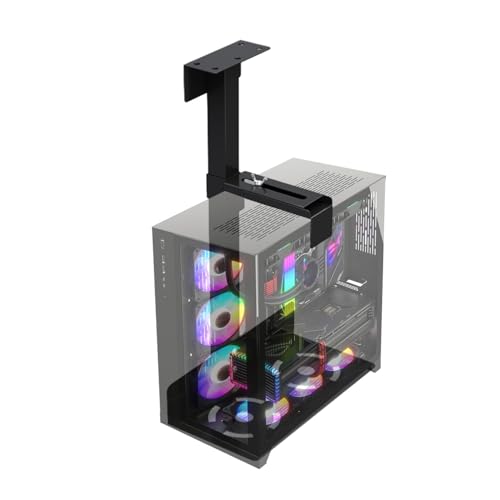 Wandmontierbare PC-Untertischhalterung | Verstellbare PC-Halterung unter dem Schreibtisch | Robuster CPU-Desktop-Computerhalter, robuste, verstellbare Computerhalterung unter dem Schreibtisch für Desk Wandmontierbare PC-Untertischhalterung | Verstellbare PC-Halterung unter dem Schreibtisch | Robuster CPU-Desktop-Computerhalter, robuste, verstellbare Computerhalterung unter dem Schreibtisch für Desk von zwxqe