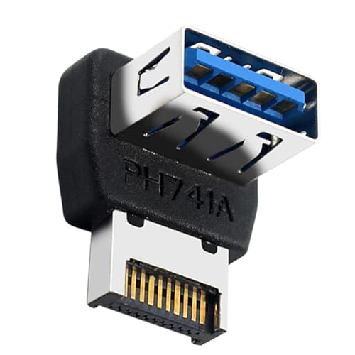 zwxqe Kompakte USB-3.1-Motherboard-Verlängerung, 90 Grad L-förmiger Typ-E-Panel-Adapter, Hochgeschwindigkeits-Datenlenkungsanschluss für Teenager, Frauen, Jugendliche, Jungen, Mädchen, in zwxqe Kompakte USB-3.1-Motherboard-Verlängerung, 90 Grad L-förmiger Typ-E-Panel-Adapter, Hochgeschwindigkeits-Datenlenkungsanschluss für Teenager, Frauen, Jugendliche, Jungen, Mädchen, in von zwxqe