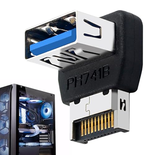 zwxqe Kompakte USB-3.1-Motherboard-Verlängerung, 90 Grad L-förmiger Typ-E-Panel-Adapter, Hochgeschwindigkeits-Datenlenkungsanschluss für Teenager, Frauen, Jugendliche, Jungen, Mädchen, in zwxqe Kompakte USB-3.1-Motherboard-Verlängerung, 90 Grad L-förmiger Typ-E-Panel-Adapter, Hochgeschwindigkeits-Datenlenkungsanschluss für Teenager, Frauen, Jugendliche, Jungen, Mädchen, in von zwxqe